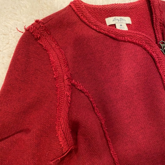 Lucky Brand red knit jacket - Picture 5 of 5